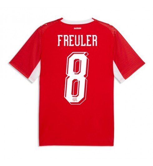 Švýcarsko Remo Freuler #8 Domácí Dres MS 2026 Krátký Rukáv Švýcarsko Remo Freuler #8 Domácí Dres MS 2026 Krátký Rukáv